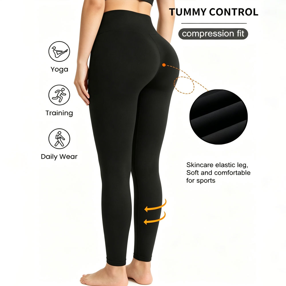 Pilates Yoga Leggings - Womens High Stretch Buttery Soft Sports