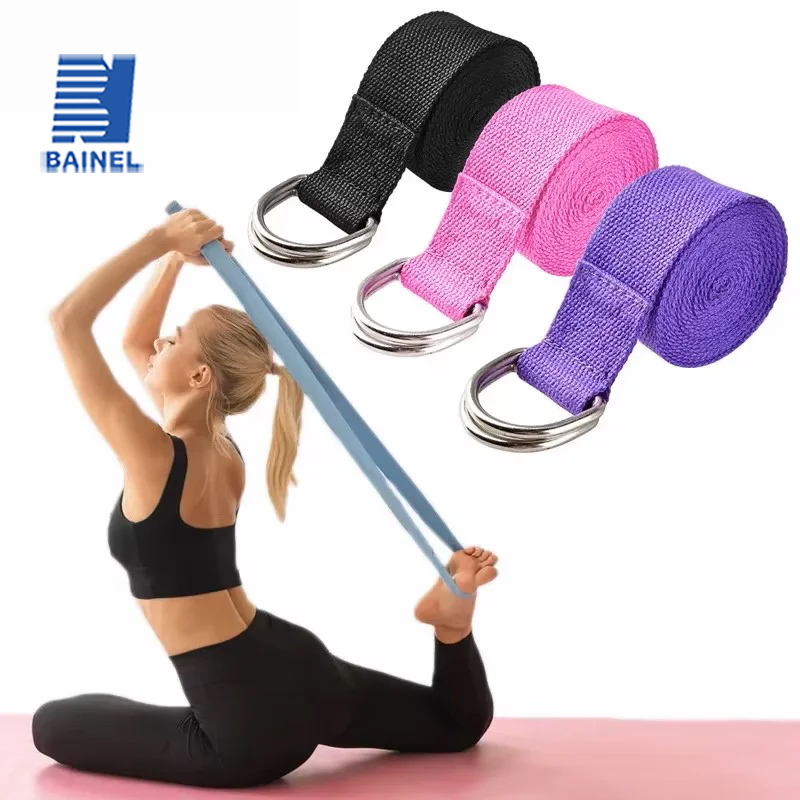 Pilates Yoga Ring Exercises - 183*3.8cm Yoga Strap Cotton Exercise Yoga