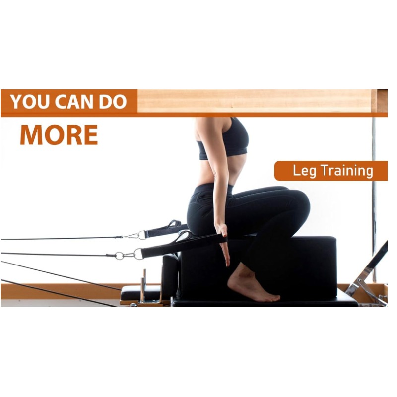 Pilates Yoga Ring Exercises - Double Ring Elastic Yoga Pilates Bed