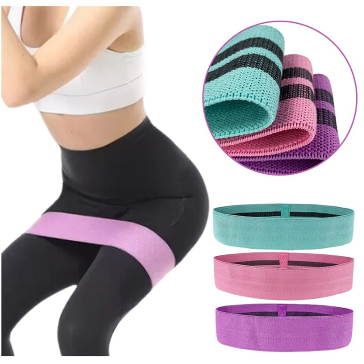 Pilates Yoga Joint - Elastic Band Fitness Resistance Band Yoga