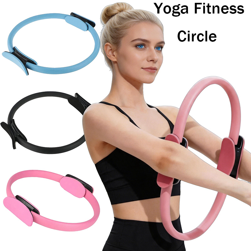 Pilates Yoga Ring Exercises - Pilates Ring Elastic Yoga Fitness Circle