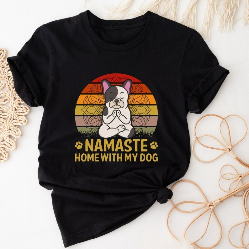 Pilates Yoga Instructor - Cute Cartoons Dog Namaste Shirt Funny
