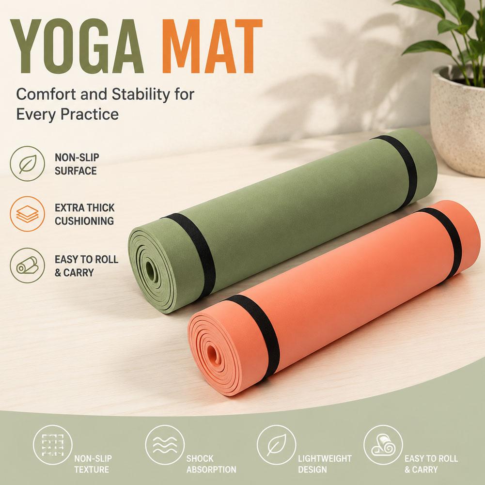 180x50cm Yoga Mats Anti-slip S - Pilates Yoga Matte review and price