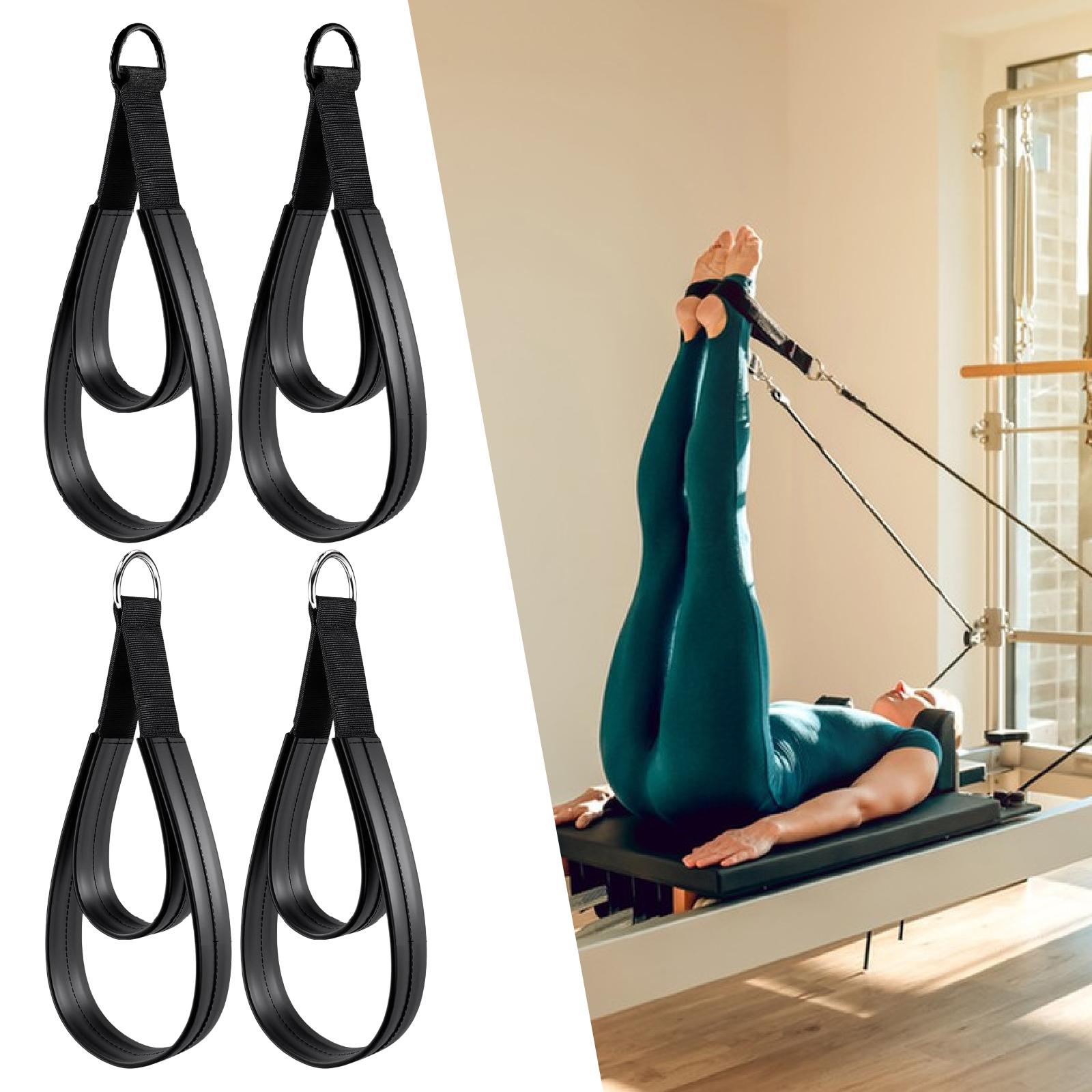 2x D Rings Strap Handle Multif - Pilates Yoga Ring Exercises review and price