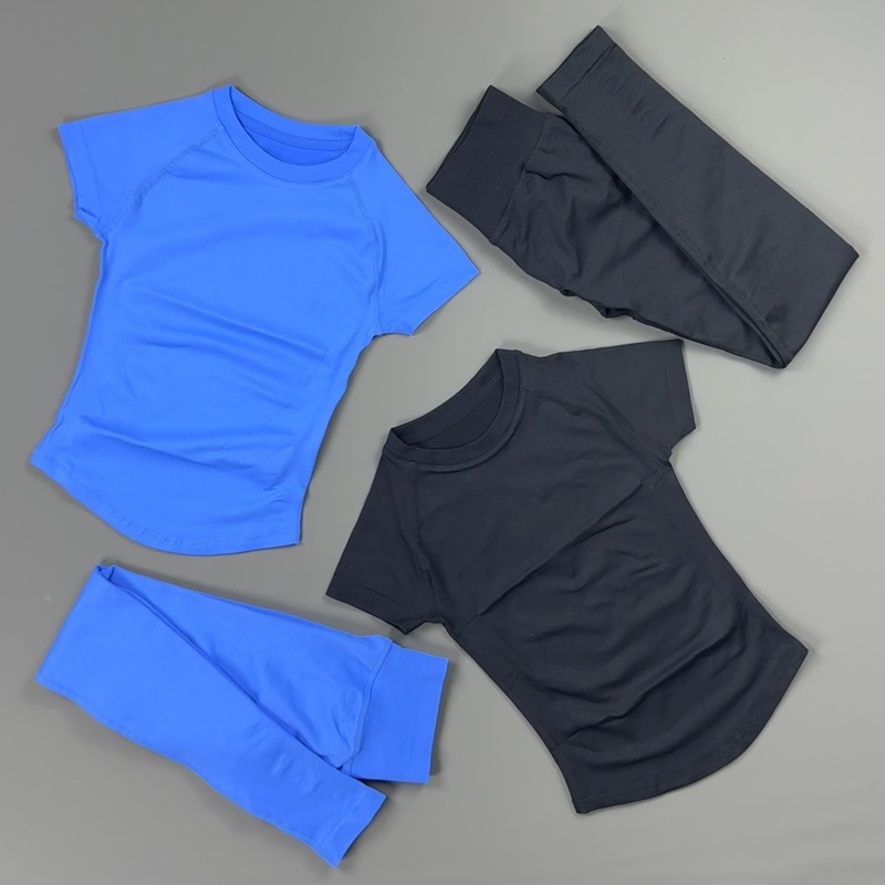 2Piece Gym Set Women Raglan Sh - Pilates Yoga Clothes review and price