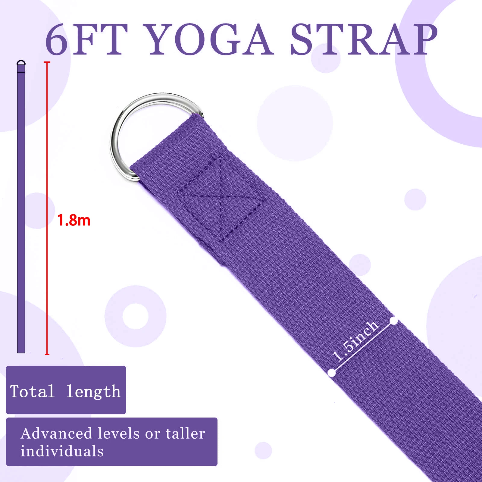 183*3.8cm Yoga Strap Cotton Ex - Pilates Yoga Ring Exercises review and price