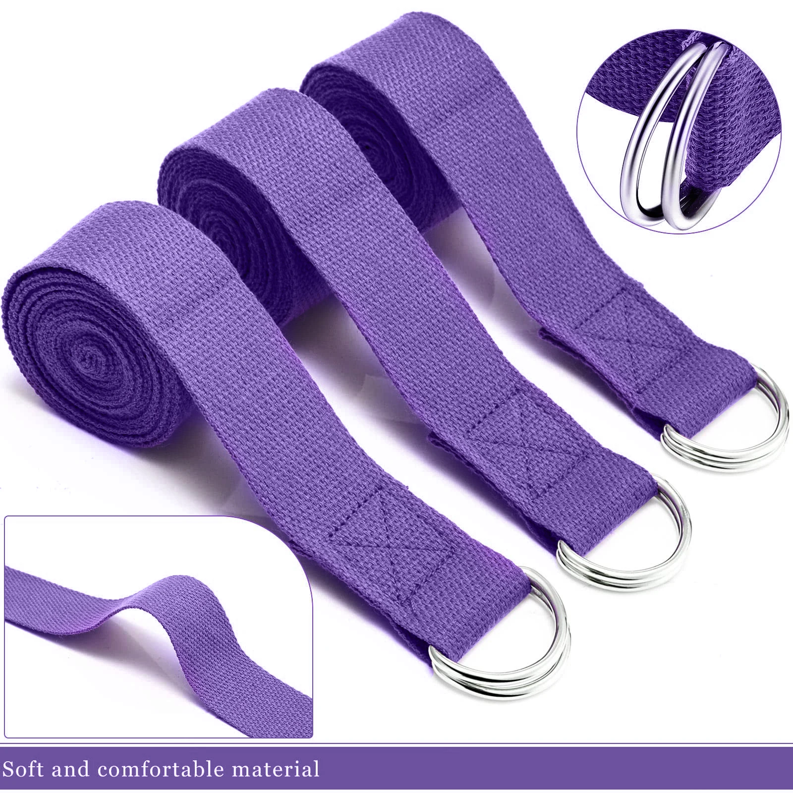 183*3.8cm Yoga Strap Cotton Ex - Pilates Yoga Ring Exercises review and price