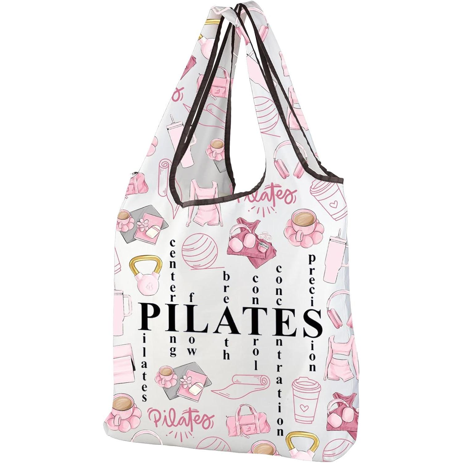 Pink Pilates Tote Bag Gifts fo - Pilates Yoga Instructor review and price