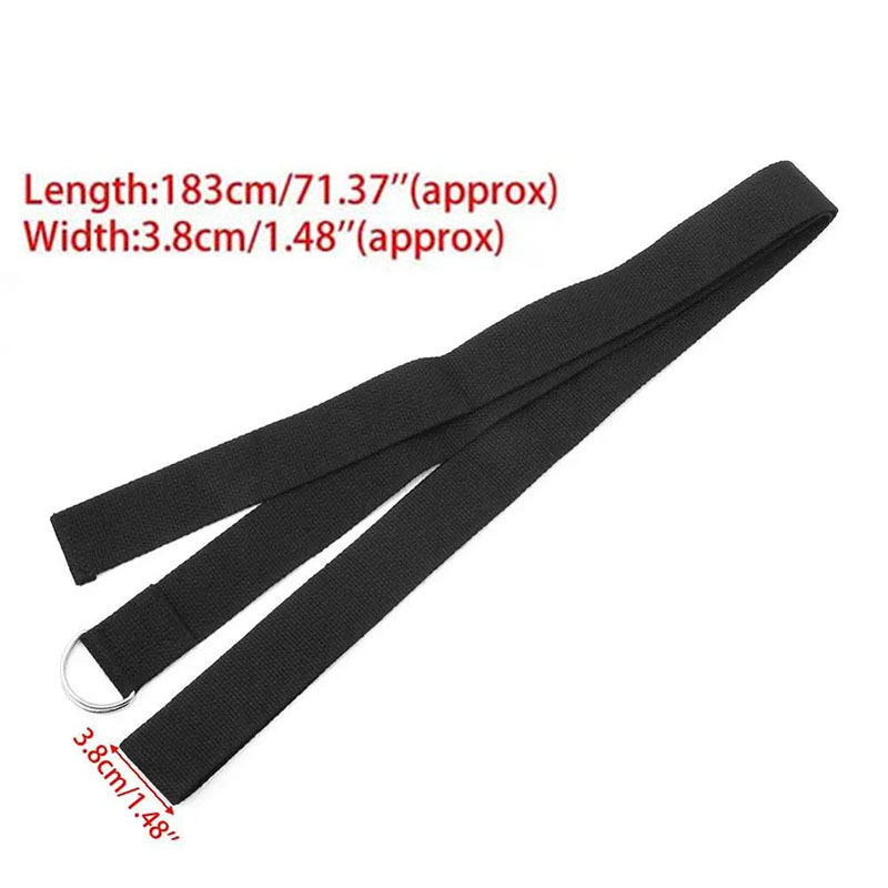 183*3.8cm Yoga Strap Cotton Ex - Pilates Yoga Ring Exercises review and price
