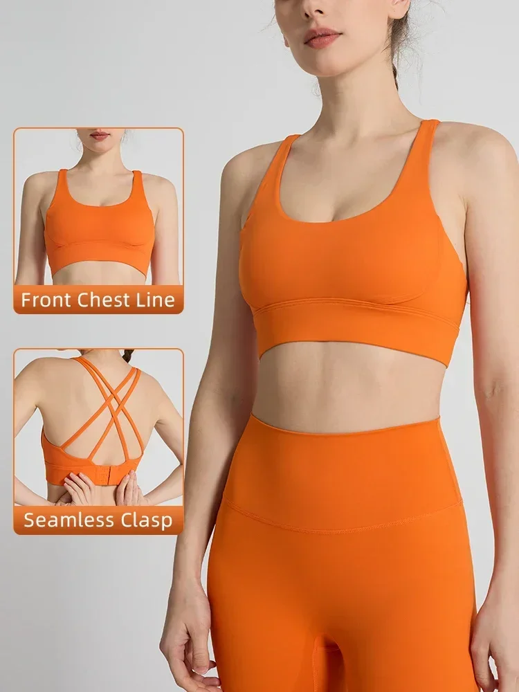 Solid Color Women's Sports Bra - Pilates Yoga Clothes review and price