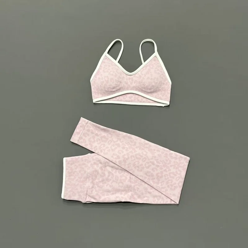 2 Pieces Yoga Set Women Leopar - Pilates Yoga Clothes review and price