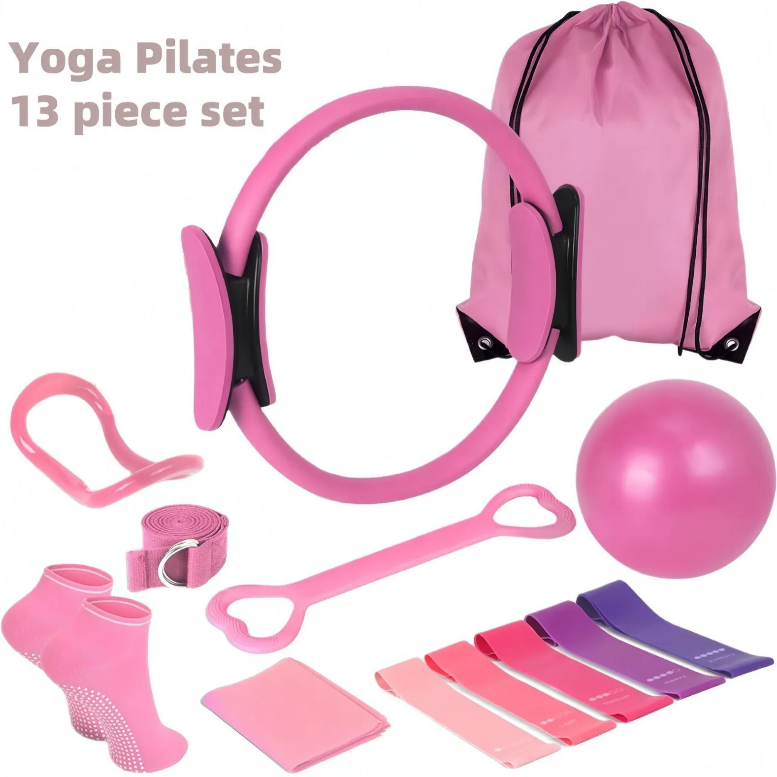 Pilates Ball Set Resistance Ba - Pilates Yoga Ball Workout review and price